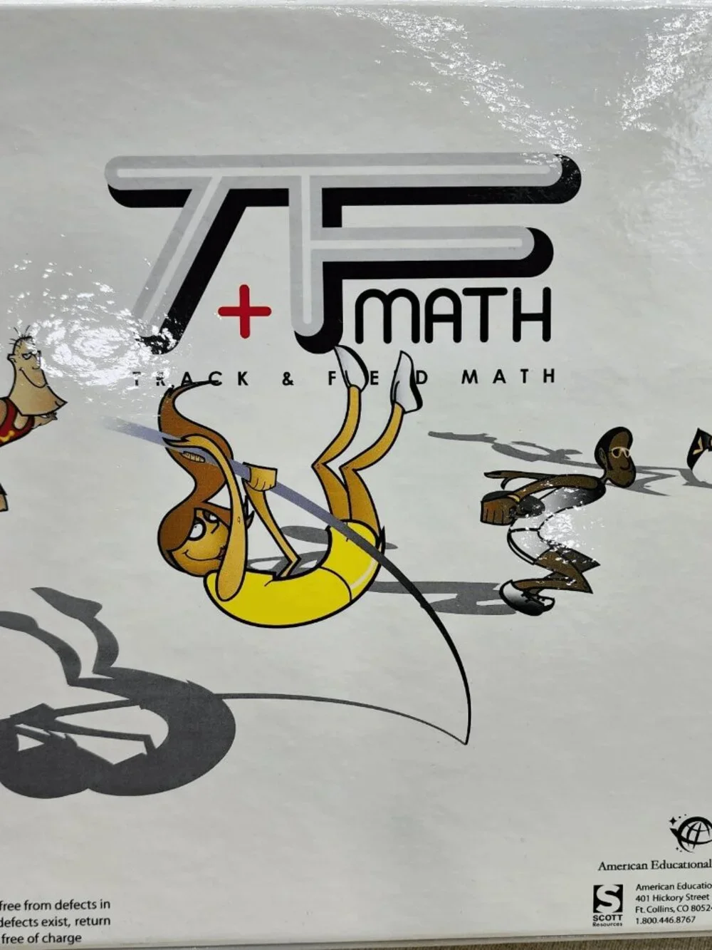 American Educational Track and Field Math Board Game 2-4 Players